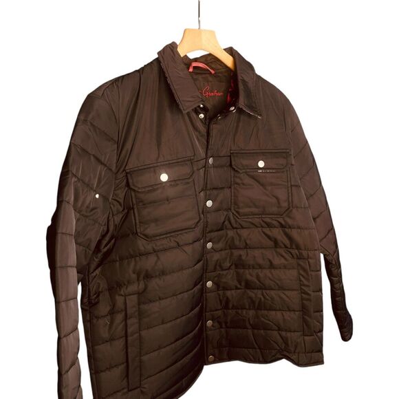 Robert Graham Quilted Puffer Shirt Jacket Coat - Picture 7 of 14